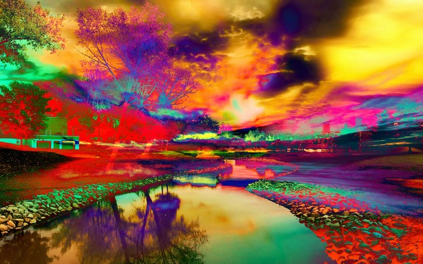 Landscape Color Farm, Impressionism