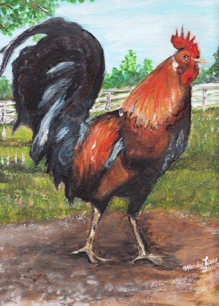 Painting of Rooster