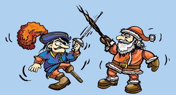 Santa with pirate