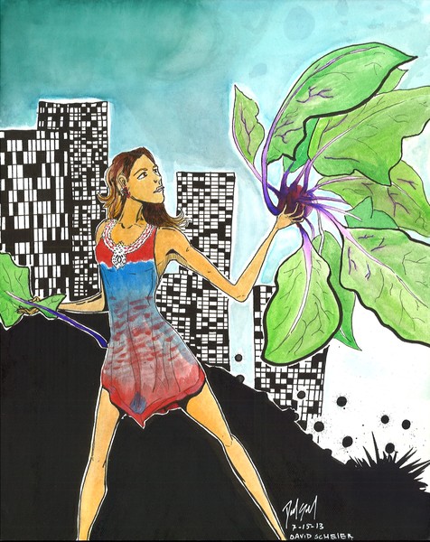 Kohlrabi Girl by David Scheier