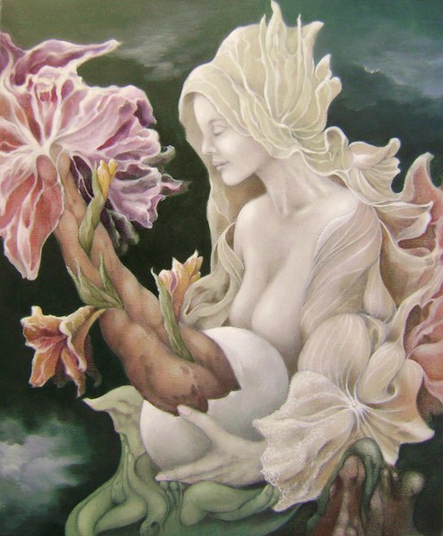 Flora with amorphophallus