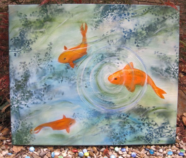 Koi Three in Morning