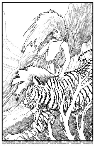 Fantasy Coloring Posters #5: Pelore & Stripe