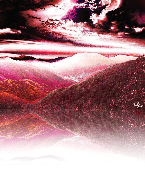 lake or mountains or illusion?