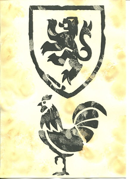 Lion on shield