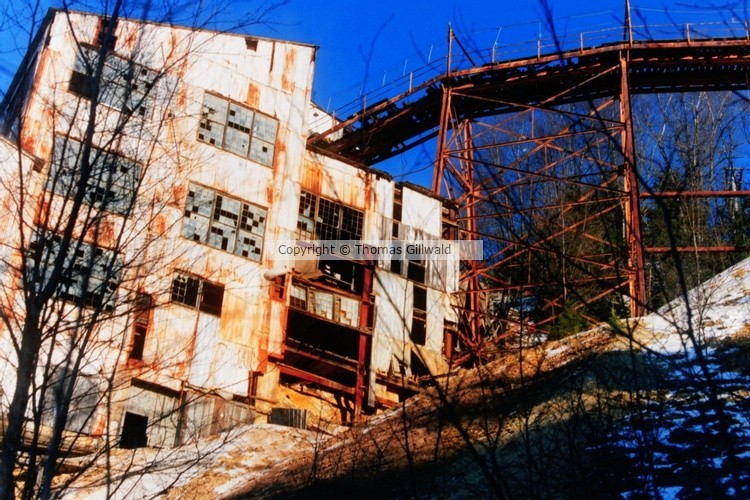 Old mining house and truss