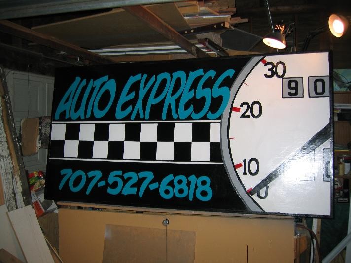Lettered Sign