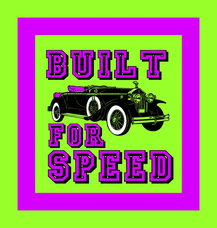 BUILT FOR SPEED-CLASSIC CONVERTIBLE GREEN