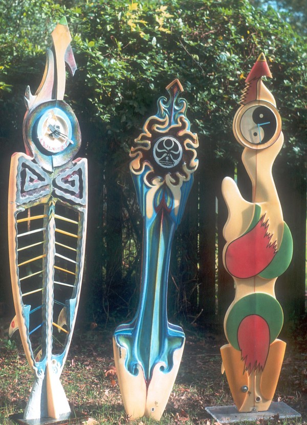 Three Grandfather Clocks