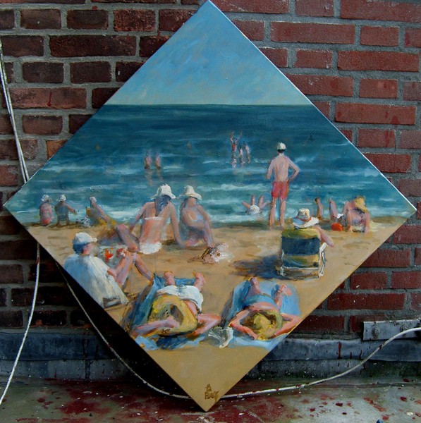 busy beach