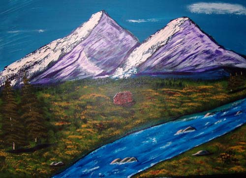 Mountains in the evening