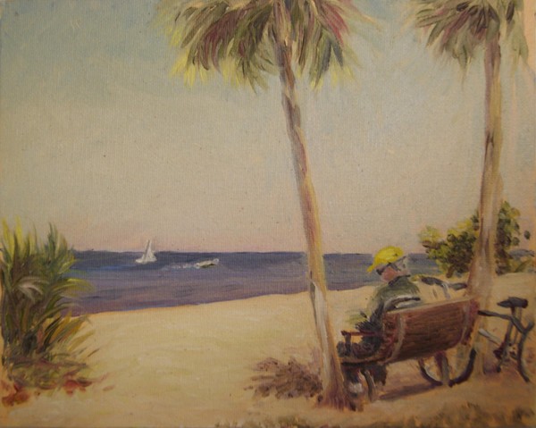 Cyclist at Ponce de Leon