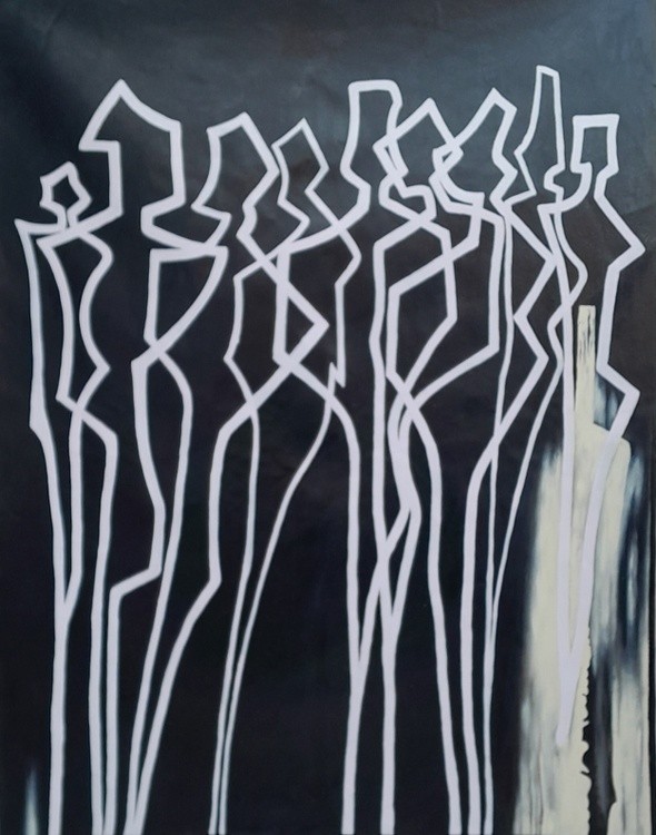 Abstract man and woman Art Painting On Canvas