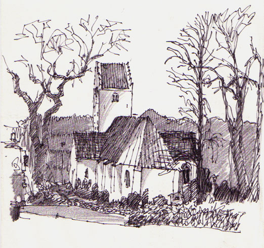 Church in east Jylland (dk) from year 900