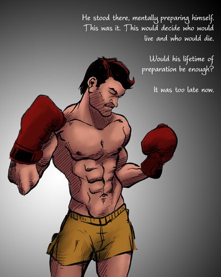Boxer Contemplating