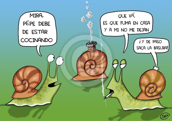 caracol fuma