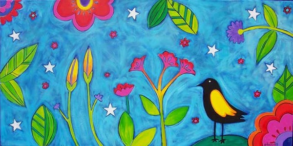 bird with yellow wing