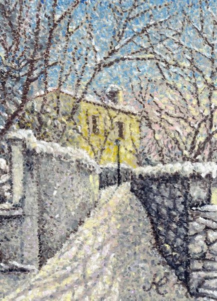 Walled path