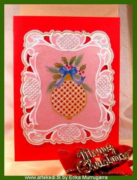 Christmas pergamano card