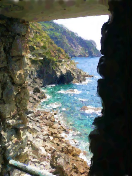 Cinque Terre West Italia Costal View Painting