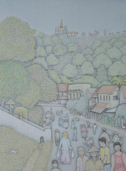 Street scene Luang Praban Laos