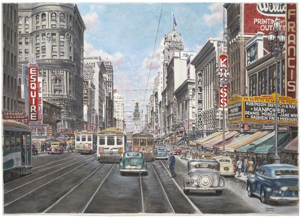 San Francisco Market Street ca1941