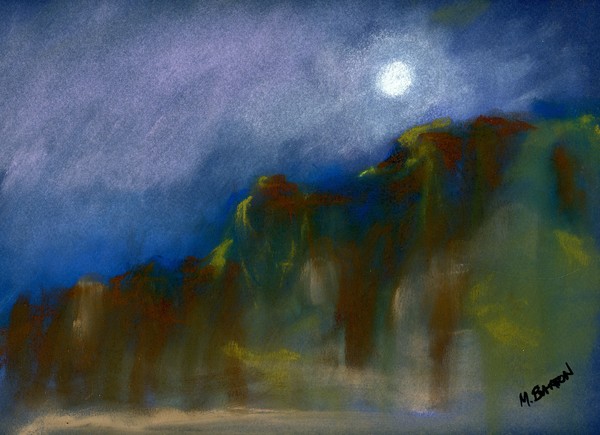 Moon Over Mountain