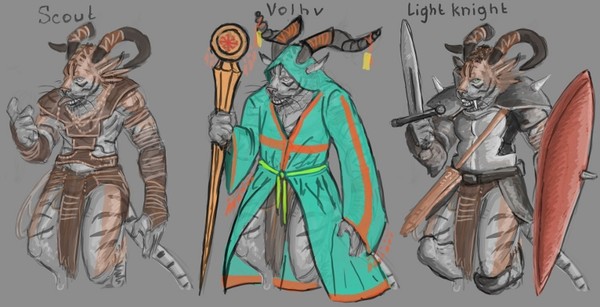 Chars from GW2 concept art