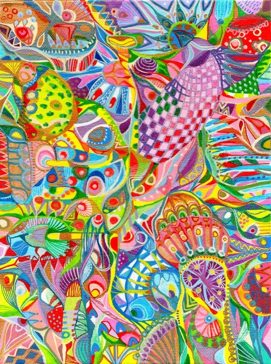 Colorful abstract art by Veera Zukova