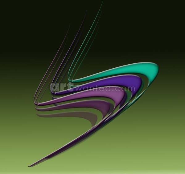 In-line, Abstract Digital Art