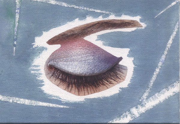 70's eyeshadow (composition in metallic blue)