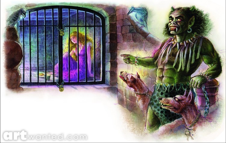 The prisoned Princess.