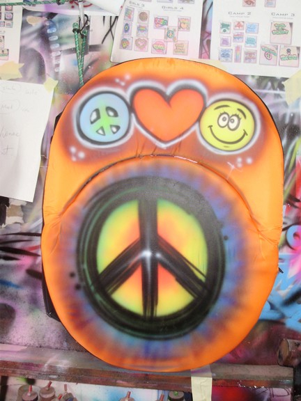 peace sign beach chair