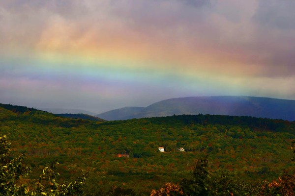 Horizontal Rainbow in Catskills