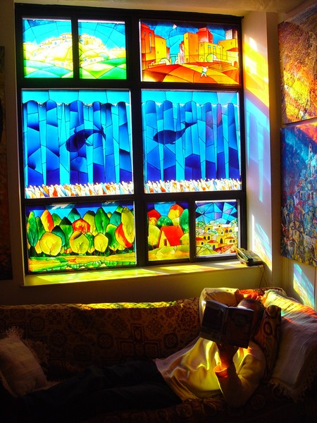 stained glass window