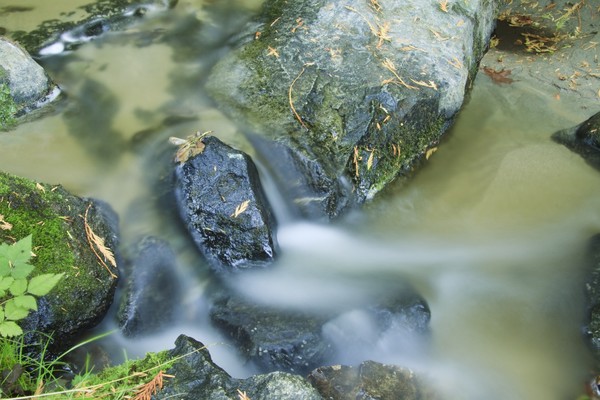 smooth flowing stream