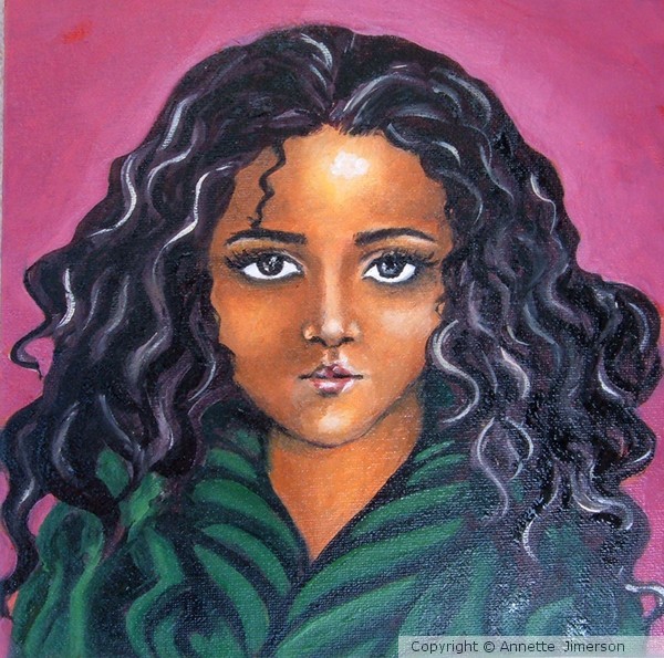 Portrait of my Daughter Angela (second coat)