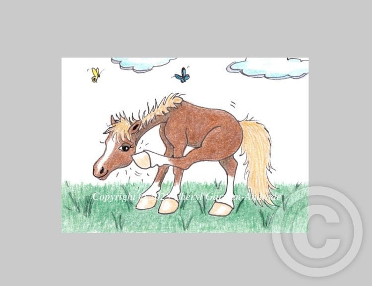 Whimsical Scratching Horse 
