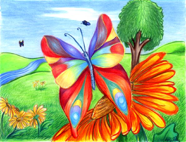 Butterfly In Flight
