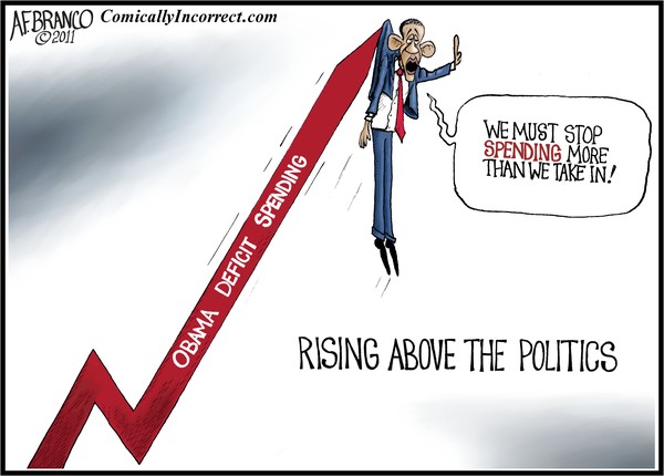Obama Rising Above the Politics (Cartoon)