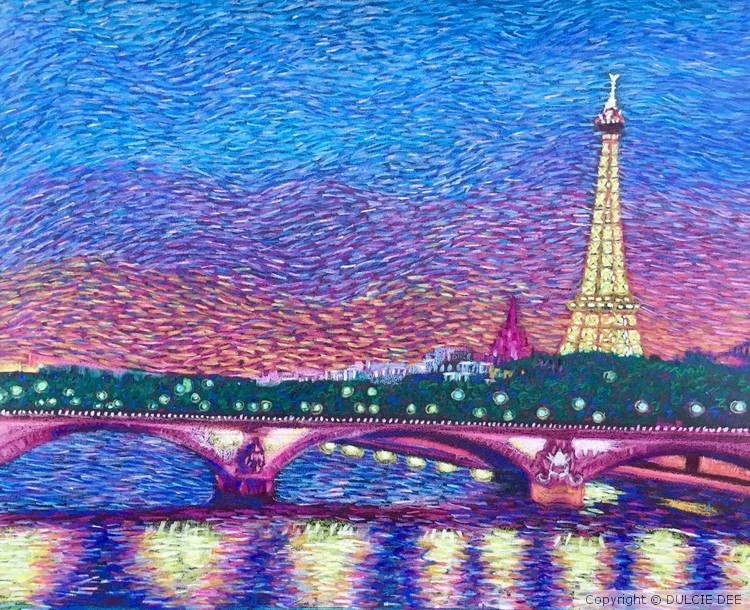 COUCHER DE SOLEIL A LE TOUR EIFFEL