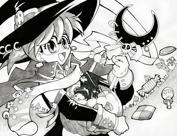 Black and White Halloween