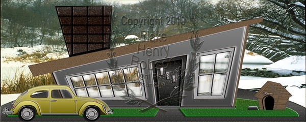 Home sweet home car dog house