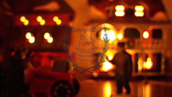 Department 56 Christmas Village Digital Art