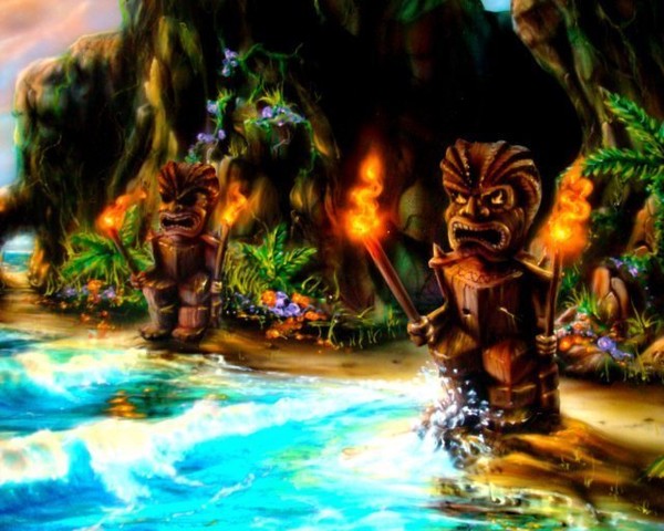 Tiki Beach              (up Close)
