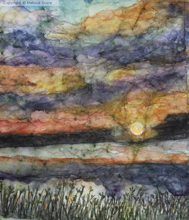 Muted sunset