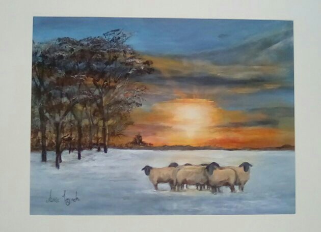 Snow Scene...Sold.