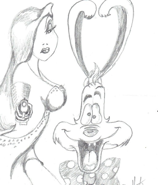 Rodger Rabbit & Girl friend Jessica