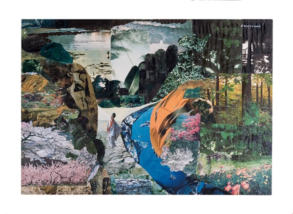 2. Japanese Garden. Collage.Size:70 x 50 cms.