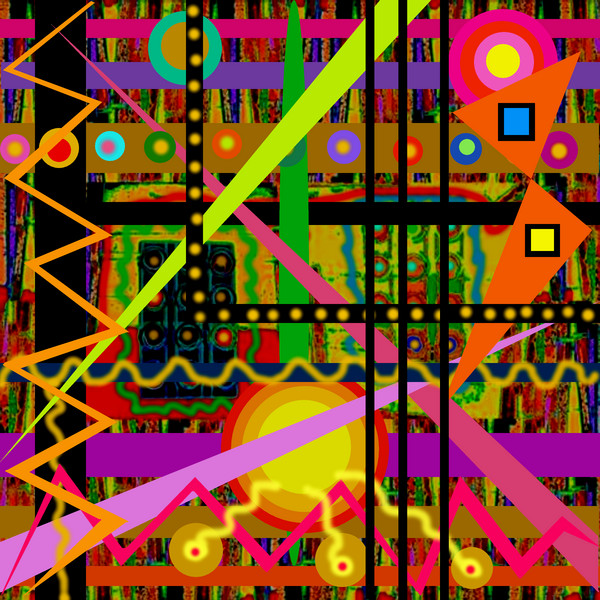 City Nights Abstract Print